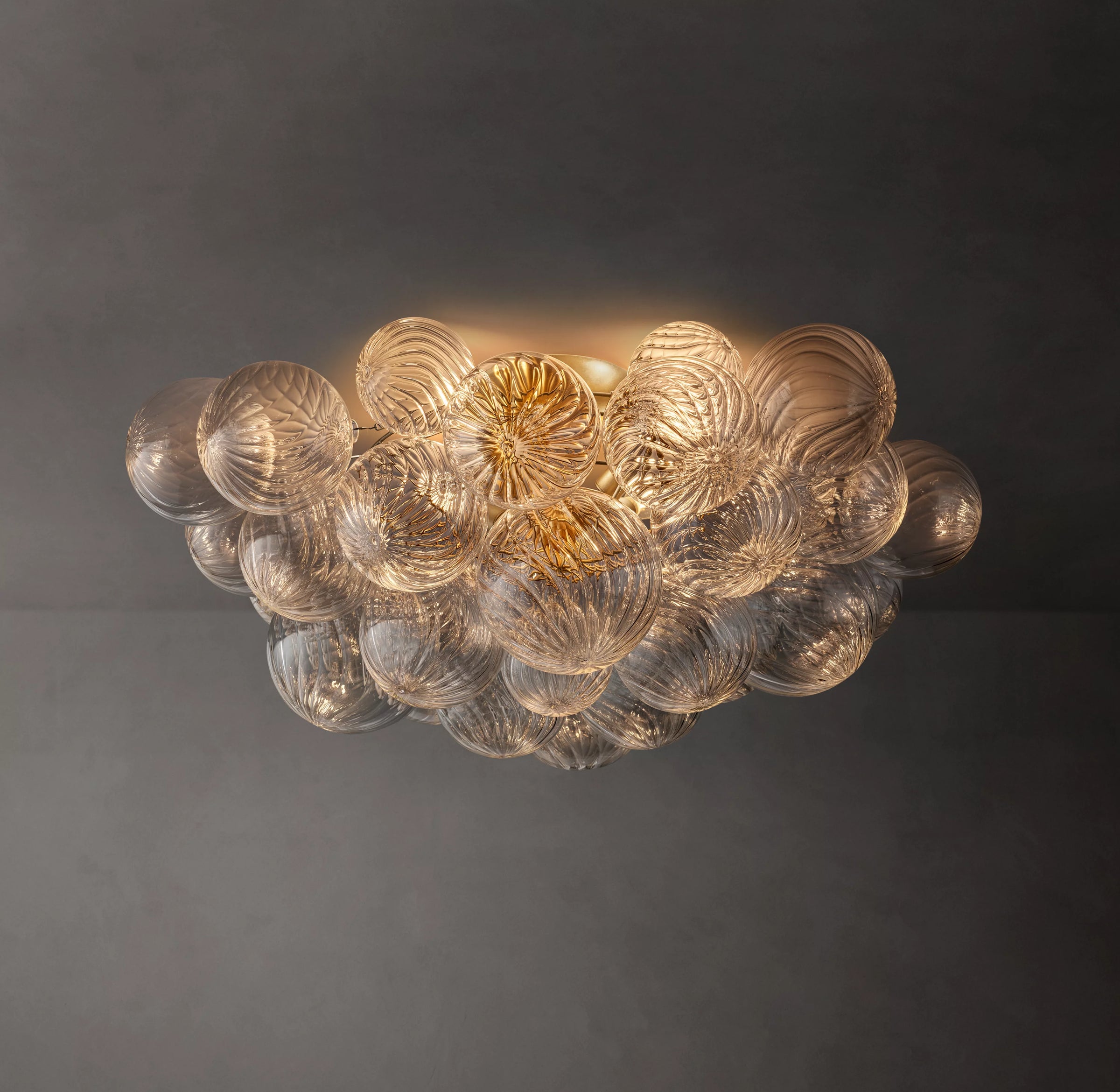 WOMO Glass bubble Flush Mount Ceiling Light- Talia
