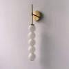 WOMO White Glass Globe Tall Wall Sconce-WM6141 thumbnail