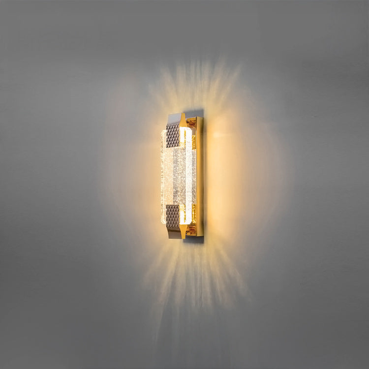 WOMO Bubble Crystal Long Wall Sconce-WM6142