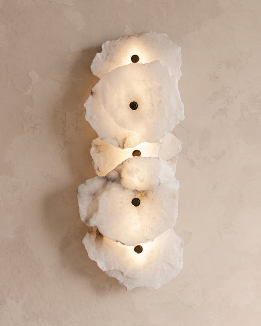 WOMO Alabaster Wall Sconce-WM6143