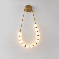 WOMO Pearl Necklace Elegent Wall Sconce-WM6145