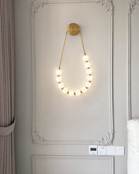 WOMO Pearl Necklace Elegent Wall Sconce-WM6145