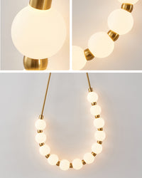 WOMO Pearl Necklace Elegent Wall Sconce-WM6145