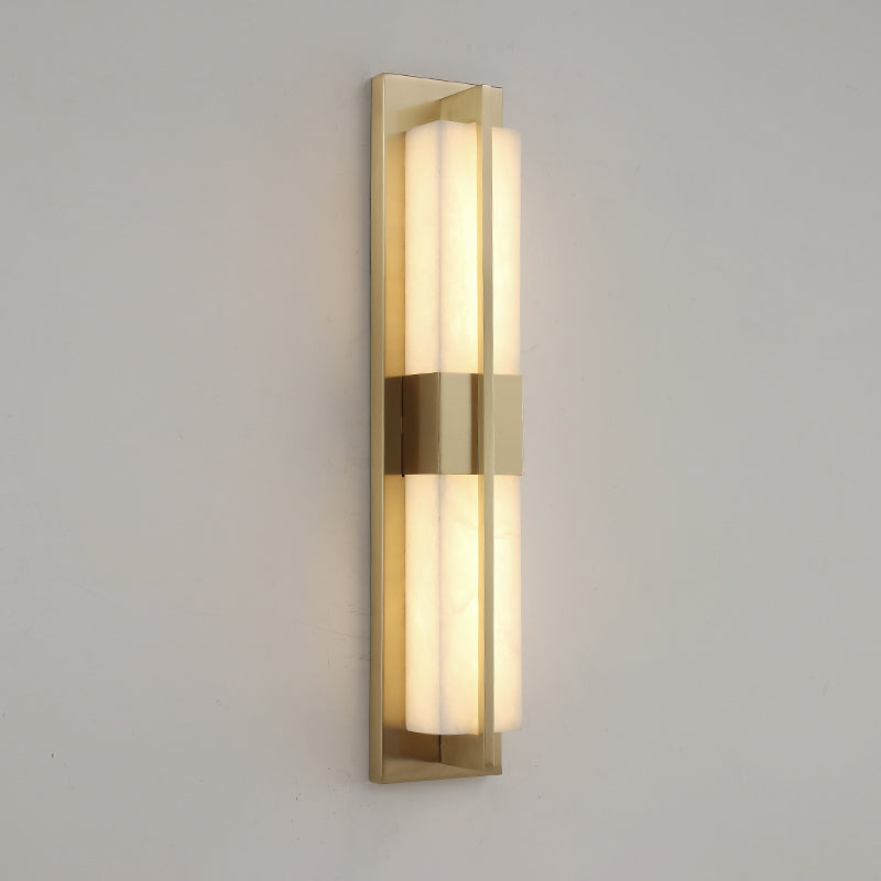 WOMO Art Deco Alabaster Rectangular Wall Sconce-WM6148
