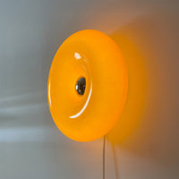WOMO Round Glass Wall Sconce with Switch-WM6146