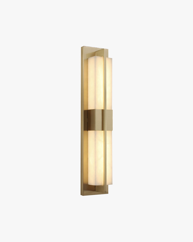 WOMO Art Deco Alabaster Rectangular Wall Sconce-WM6148