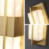 WOMO Art Deco Alabaster Rectangular Wall Sconce-WM6148 thumbnail