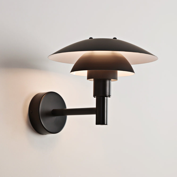 WOMO Black Danish Designer Wall Sconce-WM6149