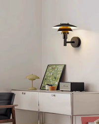 WOMO Black Danish Designer Wall Sconce-WM6149