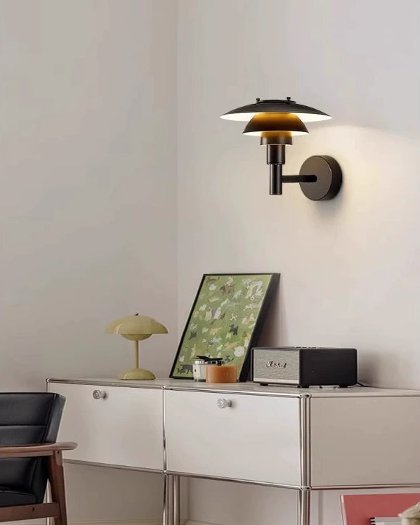 WOMO Black Danish Designer Wall Sconce-WM6149