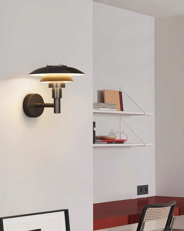 WOMO Black Danish Designer Wall Sconce-WM6149