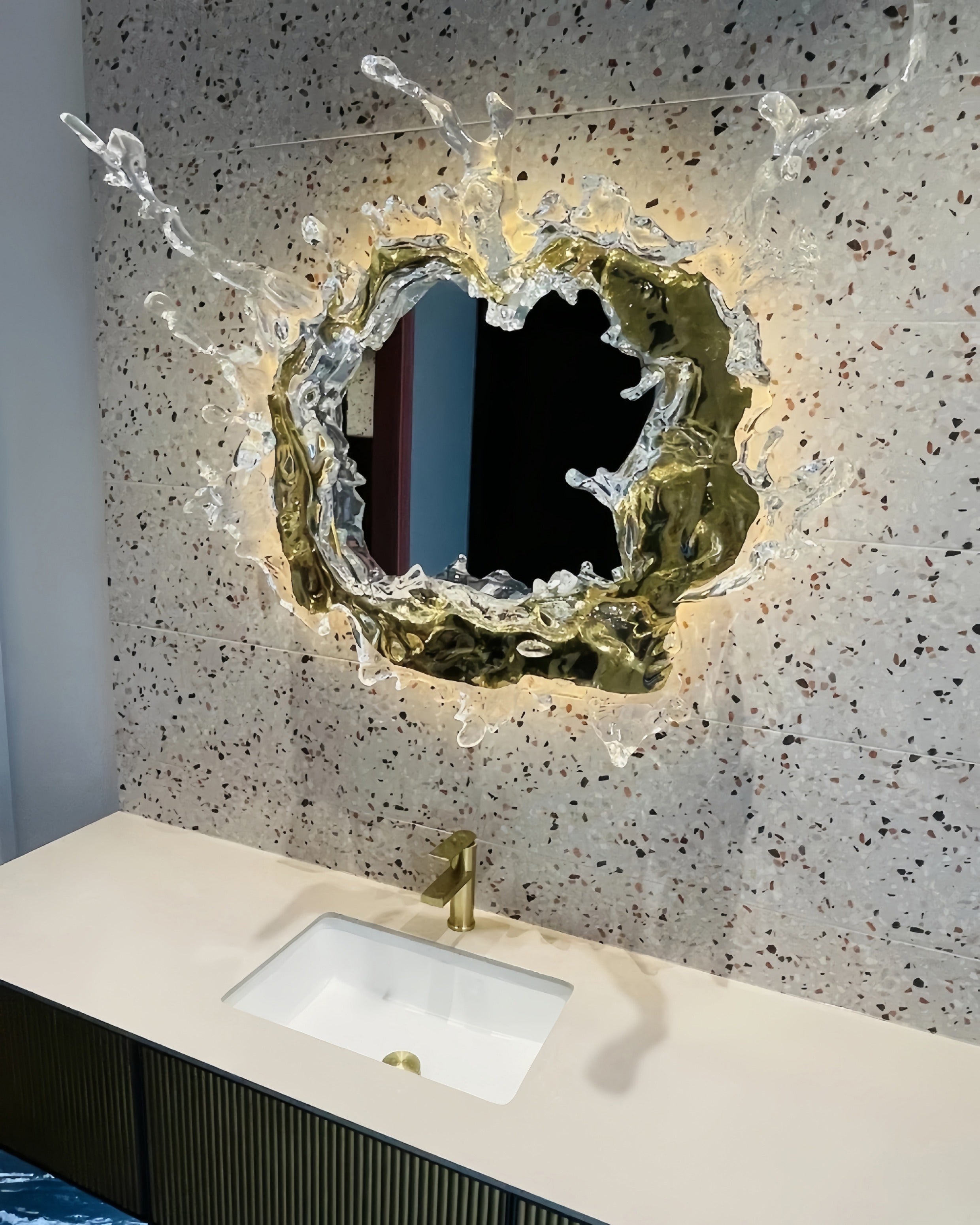 WOMO Art Wall Mirror with Light-WM6152