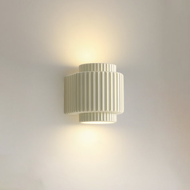 WOMO Fluted Cylinder Wall Sconce-WM6153