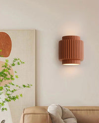 WOMO Fluted Cylinder Wall Sconce-WM6153