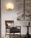 WOMO Art Deco Disc Alabaster Wall Sconce-WM6156 thumbnail