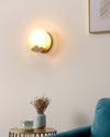 WOMO Art Deco Disc Alabaster Wall Sconce-WM6156 thumbnail