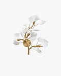 WOMO Ceramic Ginkgo Vine Wall Sconce -WM6161