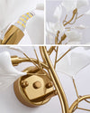 WOMO Ceramic Ginkgo Vine Wall Sconce -WM6161 thumbnail