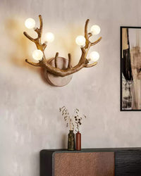 WOMO Antler Globe Wall Sconce -WM6165
