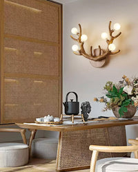 WOMO Antler Globe Wall Sconce -WM6165