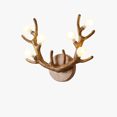 WOMO Antler Globe Wall Sconce -WM6165