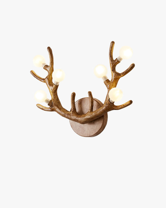 WOMO Antler Globe Wall Sconce -WM6165