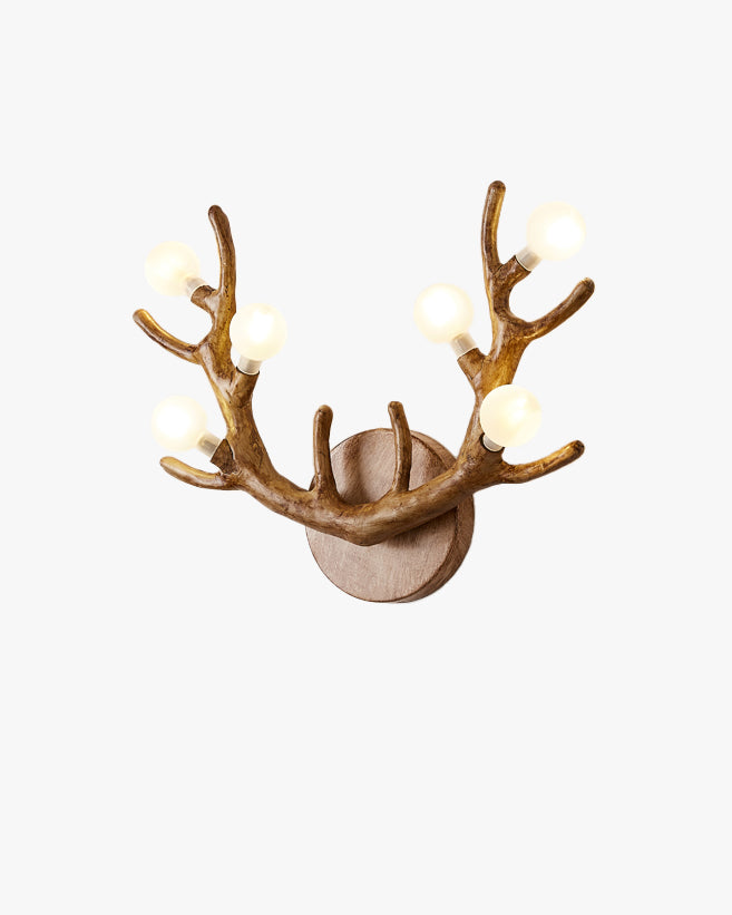 WOMO Antler Globe Wall Sconce -WM6165