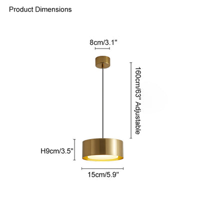 WOMO Drum Small Pendant Light-WM2031