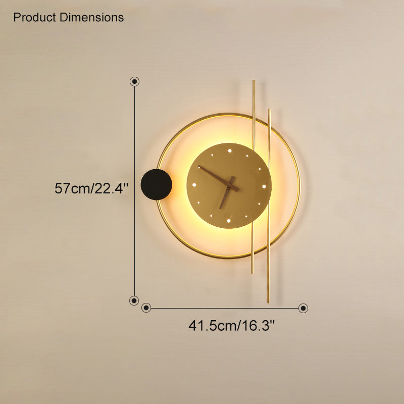 WOMO Wall Clock with Led Light-WM6000