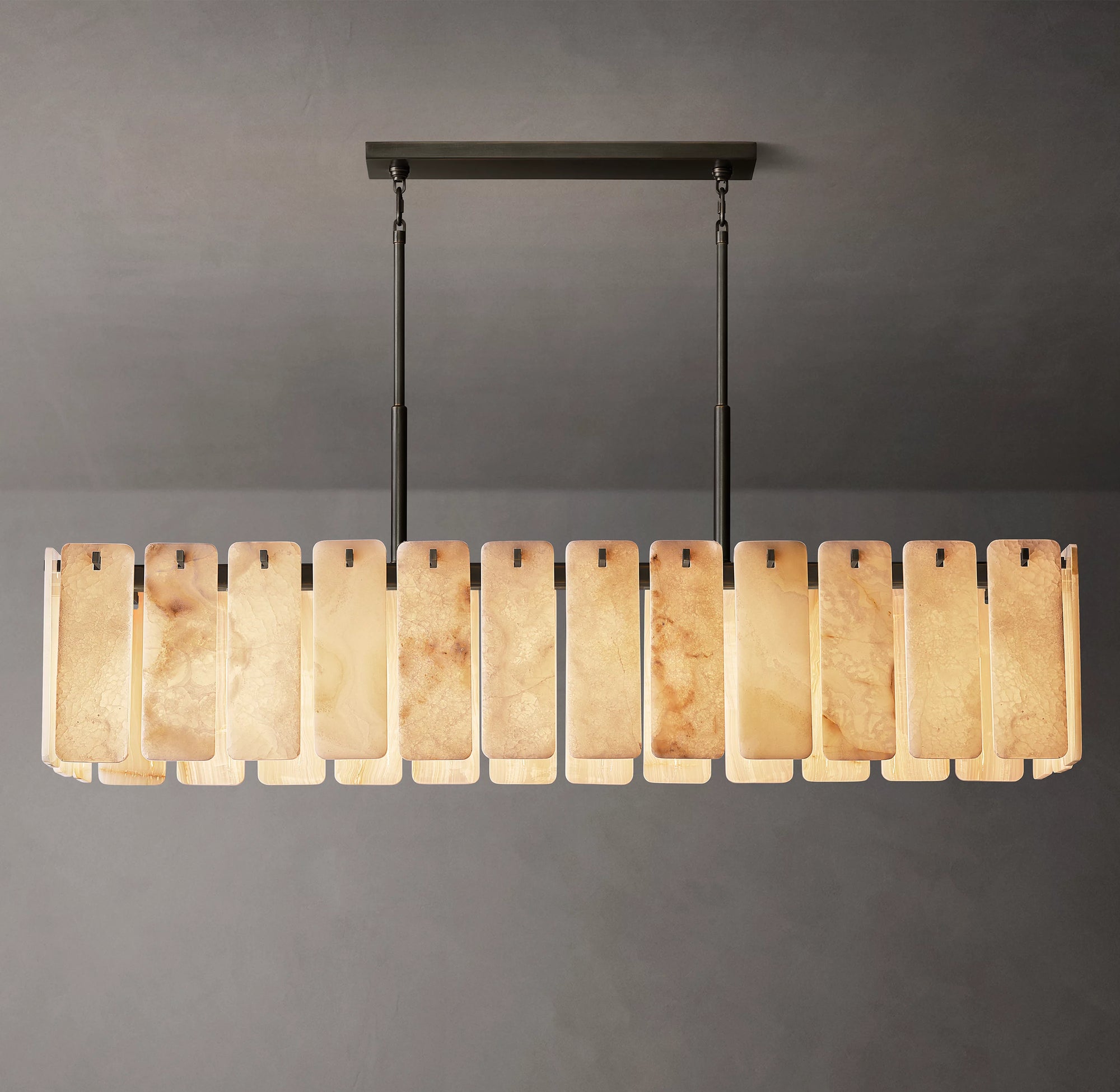 WOMO Alabaster Rectangular Chandelier - Calamette