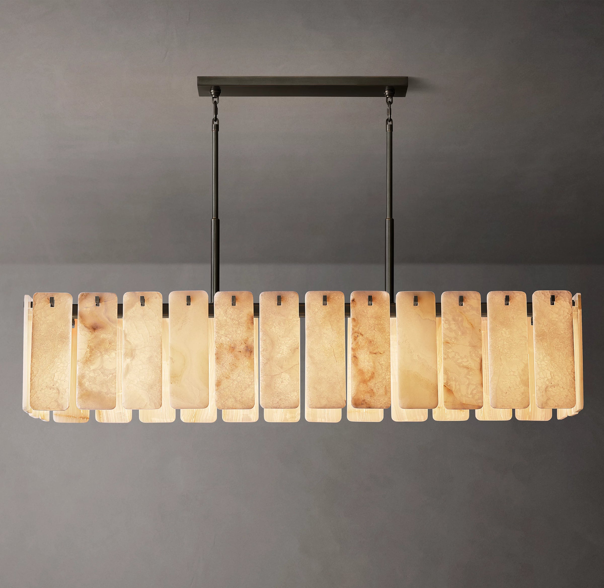 WOMO Alabaster Rectangular Chandelier - Calamette