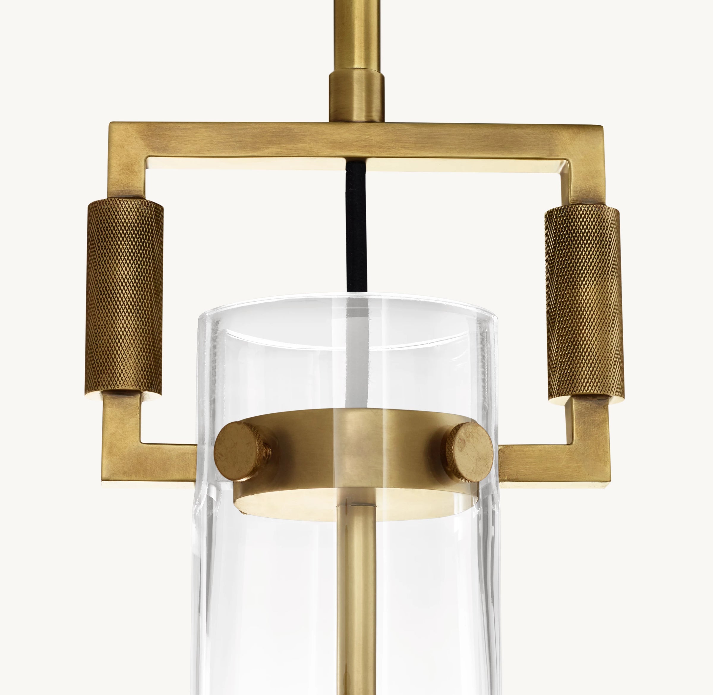 WOMO Clear Glass Cylinder Pendant Light - Machinist