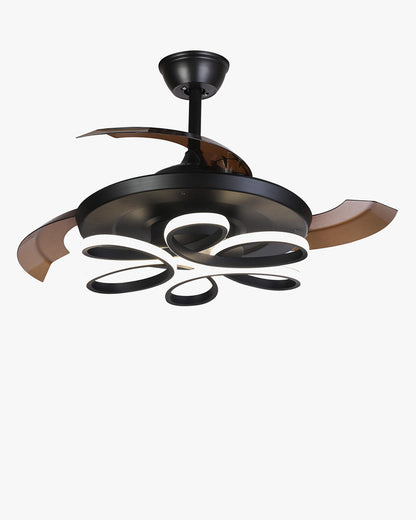 WOMO Unique Retractable Ceiling Fan Lamp-WM5081