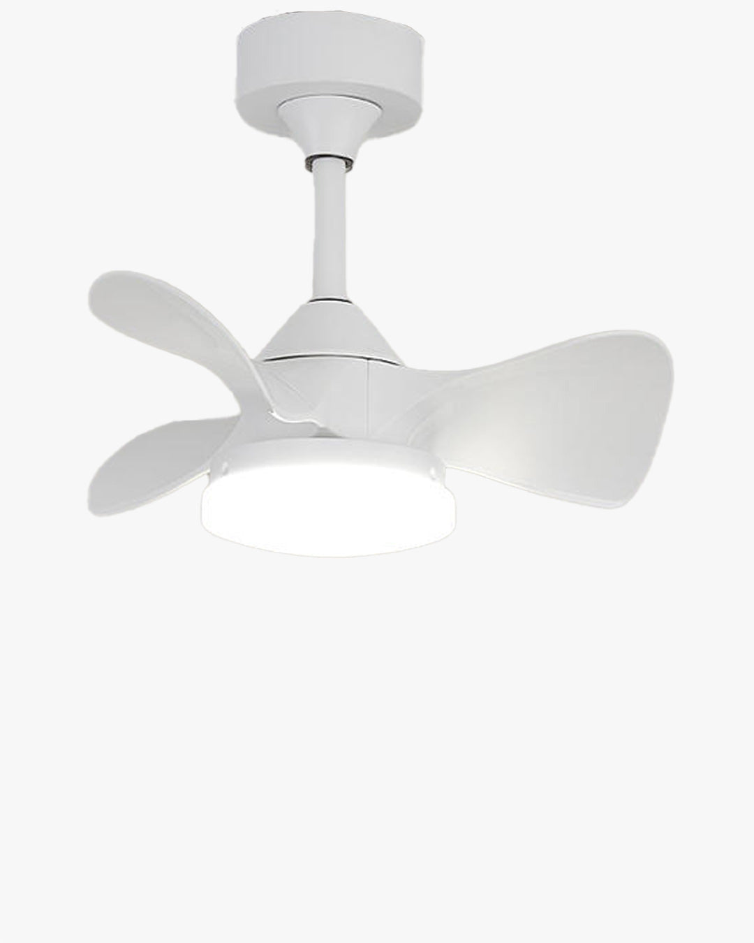 WOMO Small White Ceiling Fan Lamp-WM5110