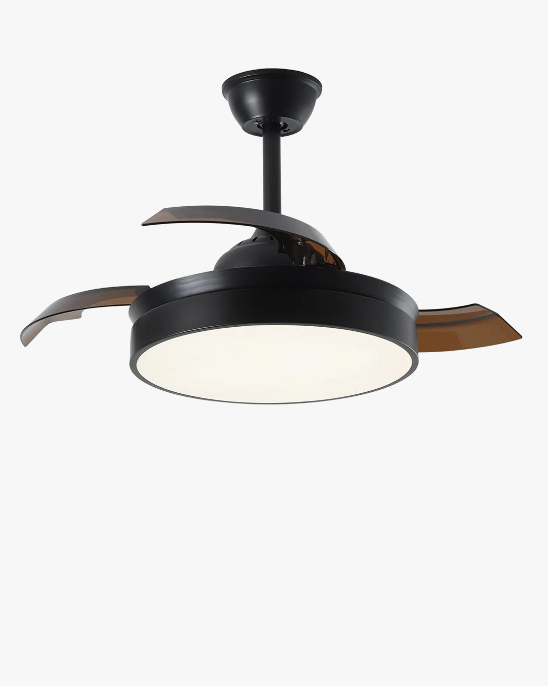 WOMO Black Retractable Ceiling Fan Lamp-WM5059