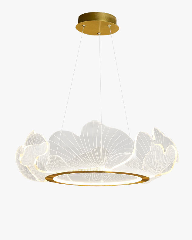 WOMO  Acrylic Ginkgo Leaf Chandelier-WM2000