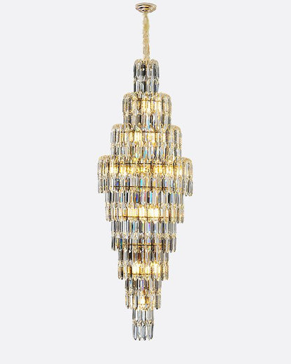 WOMO Tiered Tapers Crystal Chandelier-WM2382