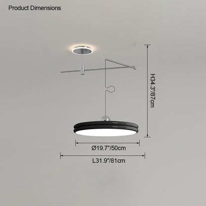 WOMO Disc Offset Pendant Light-WM2251