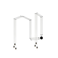 WOMO Spider Off Center Chandelier-WM2107