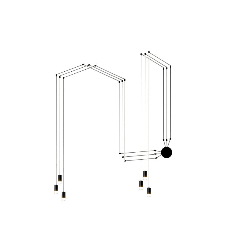 WOMO Spider Off Center Chandelier-WM2107