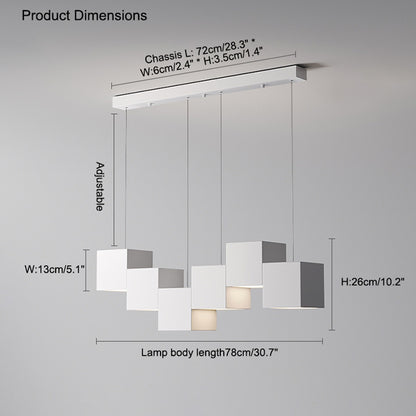 WOMO Cube Linear Pendant Light-WM2013