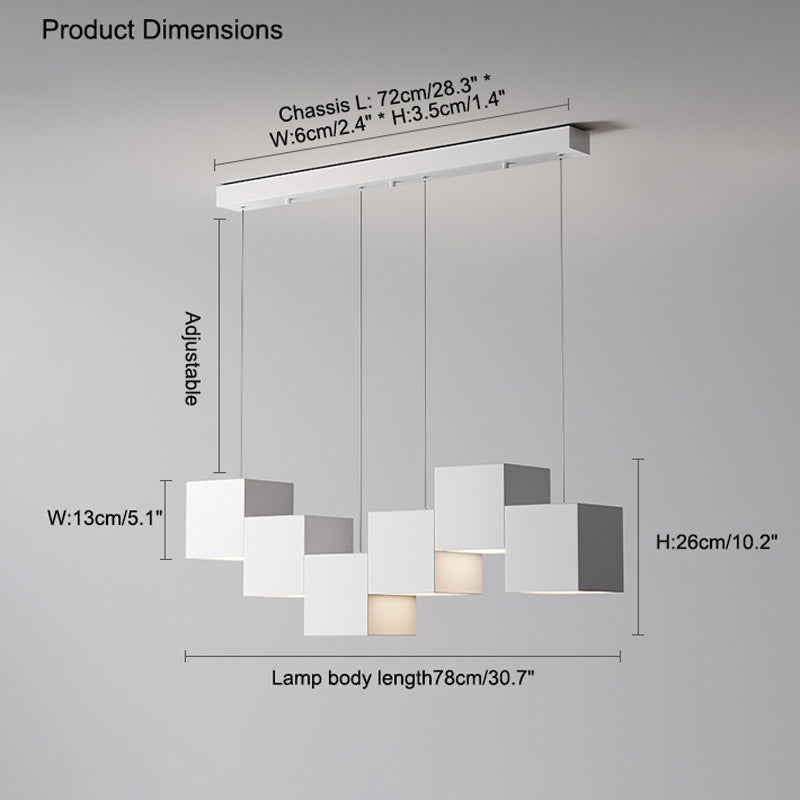 WOMO Cube Linear Pendant Light-WM2013
