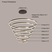 WOMO Tiered Ring LED Chandelier-WM2159