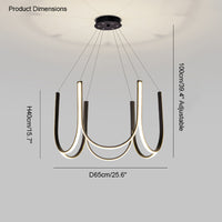 WOMO Minimal U-shaped Round chandelier-WM2143