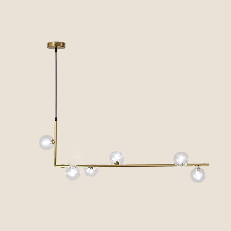 WOMO Linear Glass Globe Chandelier-WM2090