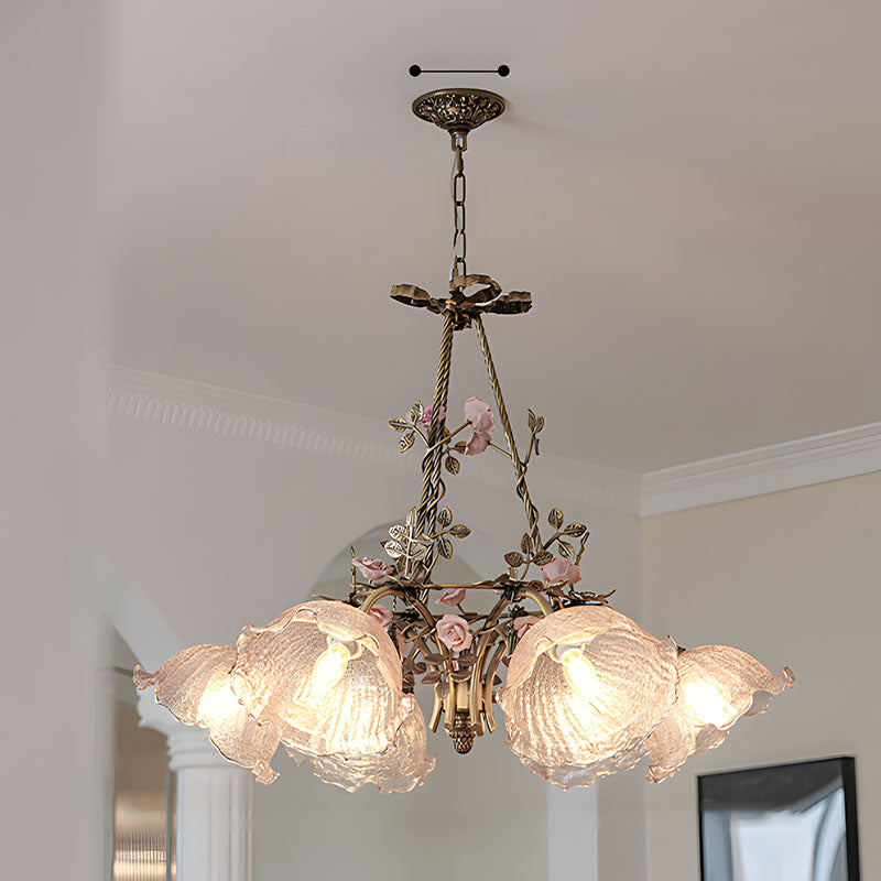 WOMO French Ribbed Glass Pendant Light-WM3237