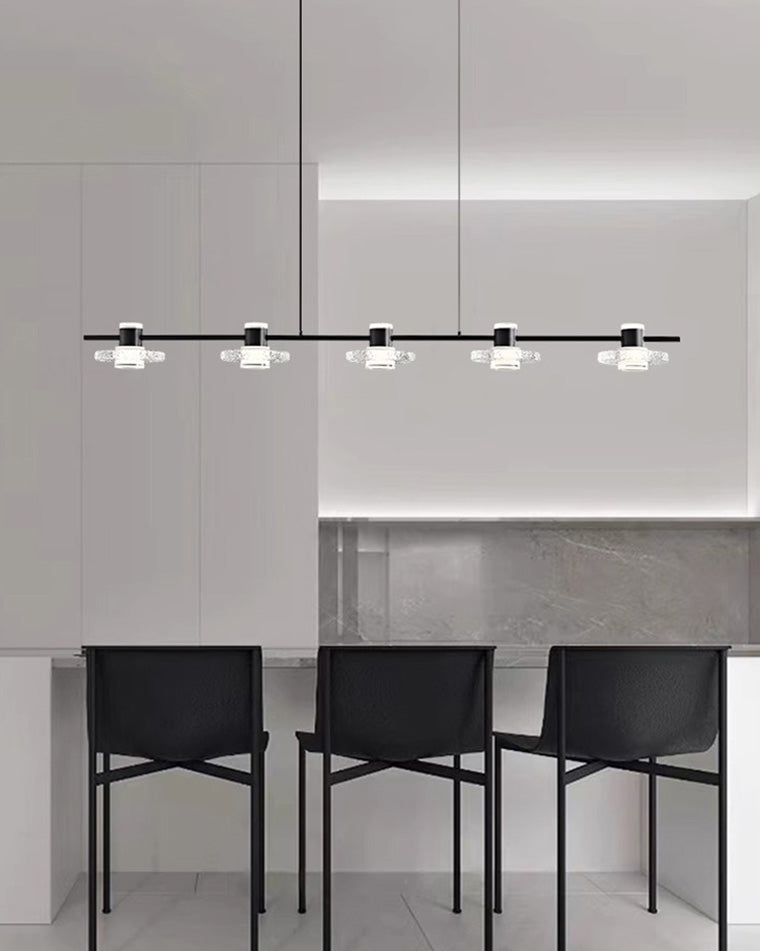 WOMO Black Linear Chandelier-WM2222