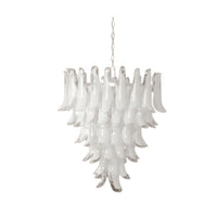 WOMO Mid Century Modern Glass Flower Petal Chandelier-WM3224