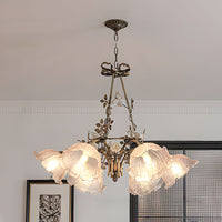 WOMO French Ribbed Glass Pendant Light-WM3237