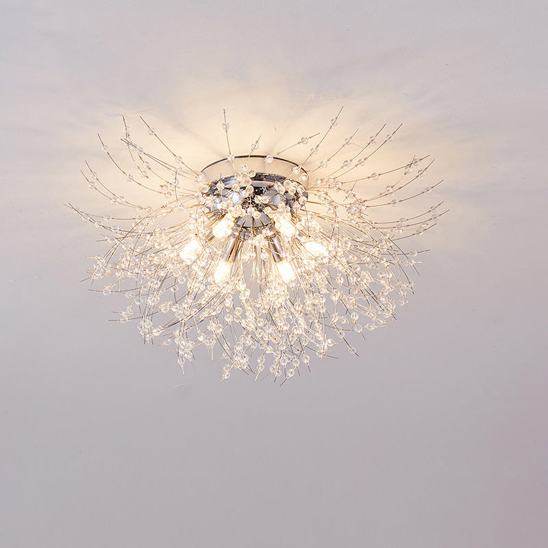 WOMO Dandelion Crystal Flower Ceiling Light-WM1014